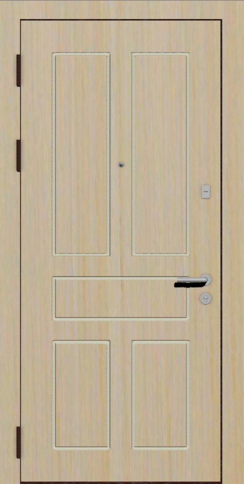 Надежная входная дверь с отделкой МДФ B15 дуб беленый